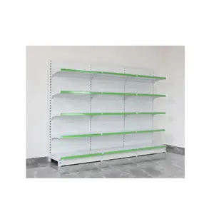 Metal Rack Shelf Supermarket Convenience Store Gondola Display Shelf Supermarket Rack Light Duty Metallic Shelving