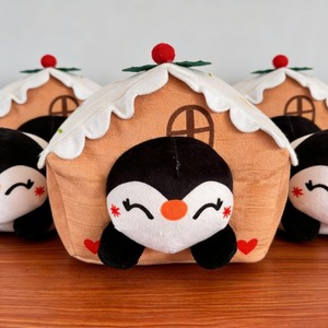 Peluche Pinguino Piccolo, Cuscino per Dormire, Bambola da Abbraccio con Imbottitura in Cotone PP, Regalo di Compleanno Unisex, Vendita all'Ingrosso - Product Image 1