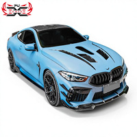 Lèvre de pare-chocs avant en fibre de carbone sèche style CM pour BMW M8 F91 F92 F93, finition brillante, ajustement parfait, kit carrosserie de mise à niveau, accessoires automobiles, vente en gros
