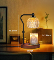 Kerzenwärmer-Lampe mit Dimmer und Timer, Elektrische Vintage-Lampe mit Dimmfunktion zum Wachsschmelzen für Heimdekoration, Schlafzimmer und als Geschenk