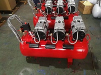 LEHUA Compresseur d'air à piston monophasé 3 hp 2.2kw Portable avec réservoir 100L-150L sans huile et à faible bruit pour le démontage des pneus