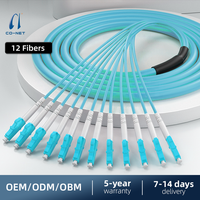 24F MTP to 12 LC DX Fanout Cable Fiber Optic Patch Cord CO-NET Brand FTTH/WDM Use