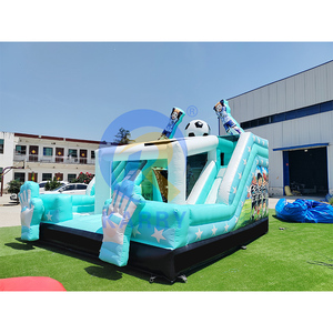 Vente en gros de châteaux gonflables de haute qualité pour usage commercial, château gonflable de football, trampoline et château gonflable à double toboggan pour tout-petits - Product Image 2