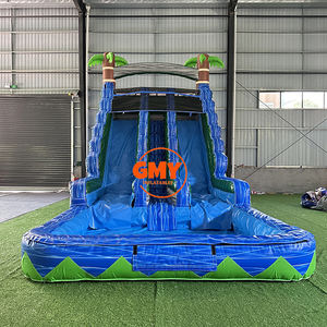 <span class=keywords><strong>Toboggan</strong></span> aquatique <span class=keywords><strong>gonflable</strong></span> commercial à double voie Blue Crush avec <span class=keywords><strong>piscine</strong></span> - Product Image 3