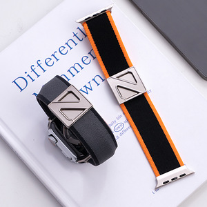 Correa de Reloj Magnética de Nailon con Hebilla en Z, Correa Ajustable y Transpirable Compatible con Relojes Inteligentes Serie 11, 10 y <span class=keywords><strong>SE</strong></span> - Product Image 6