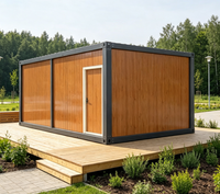 Conteneur de magasin pliable en acier, étanche, à installation rapide pour kiosque de café, poste de garde, bureau