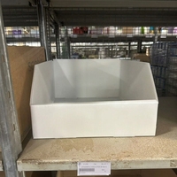 Bac de stockage empilable robuste en PP massif, taille personnalisée, pour pièces d'entrepôt
