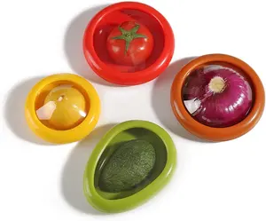 Avocado प्याज नींबू टमाटर पुन: प्रयोज्य ताजा खिंचाव फली सेवर और भंडारण रखने खिंचाव भंडारण कंटेनर खाद्य भंडारण बॉक्स