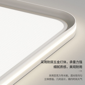 Lámpara de Techo LED Ultrafina de Espectro Completo, Protección Ocular, Luz Brillante para Sala de Estar y Dormitorio - Product Image 4