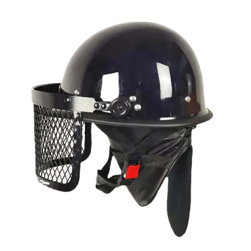 Nepal,Pakistan,<span class=keywords><strong>India</strong></span> Black Full Face ABS + PC Helm Anti Huru Hara <span class=keywords><strong>Militer</strong></span> Visor Keamanan Helm Anti Huru-hara dengan ABS