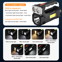 Lampe de camping LED rechargeable multifonctionnelle à haute luminosité, lampe torche, lampe de poche
