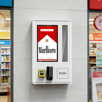 Distributeur automatique intelligent miniature personnalisé avec écran de 18,5 pouces, distributeur automatique mural de petite taille pour la vente au détail de cigarettes en carton
