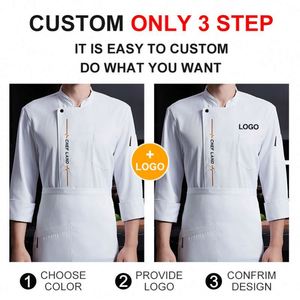 Uniforme de Chef Japonés para Restaurante, Kimono de Manga Larga, Uniforme de Cocina Personalizado para Restaurante - Product Image 2