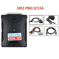SM2 PRO J2534 VCI Scanner de diagnostic automobile universel Programmeur PCM ECU V22122 Norme européenne et américaine Noir OUTIL