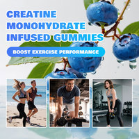 Complément pré-entraînement à marque privée OEM, pilules pour la croissance musculaire, créatine monohydrate en gommes à forte concentration