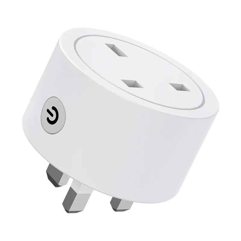 Apple Home Kit Compatible 15A One Key ON OFF Timer Set WiFi Matter UK Smart Plug With Socket Alexa Google Voice Command