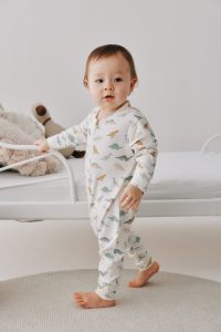 Pijama <span class=keywords><strong>de</strong></span> Bebé con Cierre <span class=keywords><strong>de</strong></span> Cremallera, Fibra <span class=keywords><strong>de</strong></span> Bambú, Suave, Hipoalergénico, No se Desprende Fácilmente, para Recién Nacidos - Product Image 2