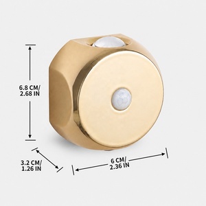 Creative <b>LED</b> Night <b>Light</b> Rechargeable Human Motion <b>Sensor</b> Magnetic Wall Lamp Decor <b>Light</b> For Bedroom Corridor Cabinet - Product Image 4