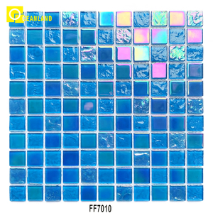 Mosaico <span class=keywords><strong>de</strong></span> Cristal Iridiscente <span class=keywords><strong>de</strong></span> Lujo para Piscina, Baño y Cocina, Venta al Por Mayor <span class=keywords><strong>de</strong></span> Fábrica - Product Image 2