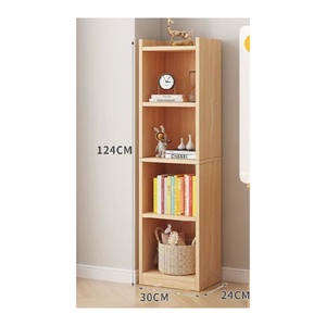 Estantería Multiusos de Gran Capacidad, Librería con Múltiples Niveles, Estante Pequeño para Espacios Reducidos, Ahorro de Espacio, Panel de Madera, de Pie - Product Image 1