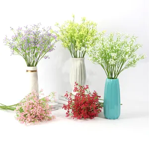 Artificial Gypsophila Flowers Bouquets Real Touch Baby's Breath Flowers For Wedding Party Decoration DIY Home Decor