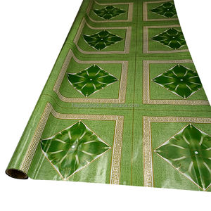 Tapis en vinyle Lamin Rouleau de linoléum en PVC Tapis de support en feutre à carreaux <span class=keywords><strong>noir</strong></span> <span class=keywords><strong>et</strong></span> <span class=keywords><strong>blanc</strong></span> avec mousse stratifiée à 2 couches - Product Image 2