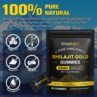 ArtoaLabs Marque Privée Résine de Shilajit Pur de l'Himalaya – Boost d'Énergie, Soutien Immunitaire, Minéraux Multiples, Acide Fulvique – Gummies de Shilajit