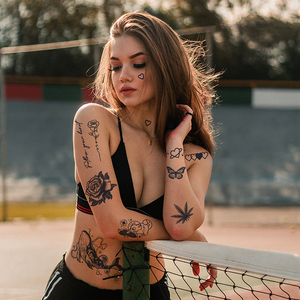 <span class=keywords><strong>Tatouage</strong></span> semi-permanent réaliste et simple, aspect naturel bleu foncé, motif <span class=keywords><strong>jaguar</strong></span>, style européen - Product Image 2