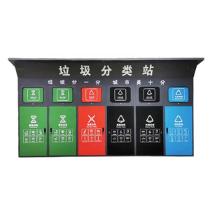 Pavillon <span class=keywords><strong>de</strong></span> <span class=keywords><strong>tri</strong></span> des déchets extérieur en acier inoxydable intégré à quatre compartiments, <span class=keywords><strong>armoire</strong></span> <span class=keywords><strong>de</strong></span> collecte intelligente personnalisable pour le <span class=keywords><strong>recyclage</strong></span> - Product Image 6