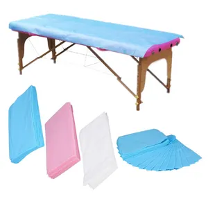 Disposable bed Sheet SMS Material Beauty Salon Bed Cover Stretcher Cover Disposable Hospital Bed Sheets