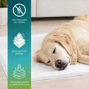 Tamponi Igienici Paluplus, 60x90 cm, Impermeabili, Assorbenti, Autoadesivi, per Animali Domestici, Confezione da 100 - Product Image 4