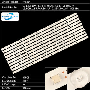 Tira de lámpara de retroiluminación de TV LED L3_L_E5_BWP_S6_1_R1.0_SAN_1.0_LM41_00727A L3_BCH_L_E5_<span class=keywords><strong>FAP</strong></span>_S6_1_R1.0_RBF_1.0_LM41_00543A Tiras de LED - Product Image 2