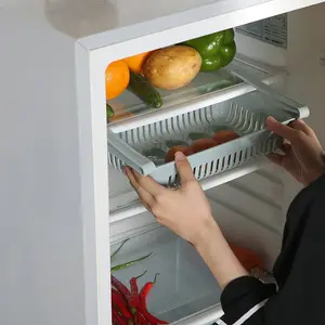 Cestino di scarico in plastica multifunzione per frigorifero per frutta e verdura in paglia scalabile
