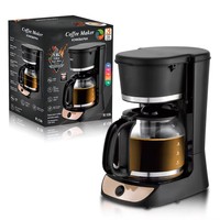 Cafetière à filtre 1,8 L 900W, machine à café anti-goutte pour la maison, le bureau et la chambre, cafetière américaine