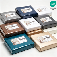 Ensemble de literie de luxe respirant et doux de qualité supérieure, ensemble de draps 4 pièces pour hôtel