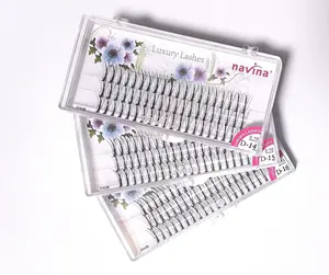 Navina Promade Wimpern verlängerung ventilatoren Gemischte 10D 3D Fairy Lashes Promade Wimpern verlängerung ventilatoren mit individuellem Logo