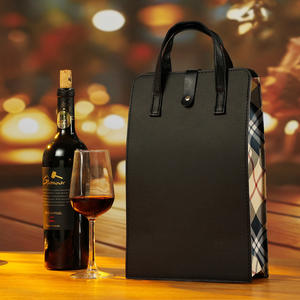 Sac à vin rouge souple pour deux bouteilles, avec poignée, <span class=keywords><strong>coffret</strong></span> cadeau d'entreprise pour les employés, technologie composite, boîte extérieure - Product Image 3
