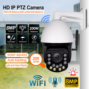 Camera PTZ <span class=keywords><strong>Wifi</strong></span> 4G kim loại kép 4K, theo dõi chuyển động người, 8MP, zoom quang học <span class=keywords><strong>30X</strong></span>, tốc độ xoay nhanh, tầm nhìn ban đêm 200m, chuẩn IP66, giao thức Hikvision - Product Image 2