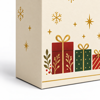 Boîtes en carton personnalisées imprimées pour Noël avec logo pour l'emballage de cadeaux de fin d'année