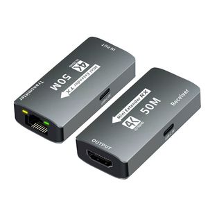 Câble d'extension HDTV 4K avec adaptateur <span class=keywords><strong>Ethernet</strong></span> <span class=keywords><strong>RJ45</strong></span> 50M HD Audio Video Transmitter Receiver <span class=keywords><strong>HDMI</strong></span> Converter 1080P Resolution HDTV - Product Image 1