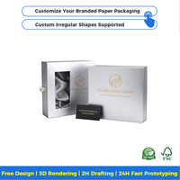 Coffret Cadeau Luxe Personnalisé pour Cheveux Double Drawn avec Fermeture Magnétique Écologique de 2 mm et Fenêtre Transparente