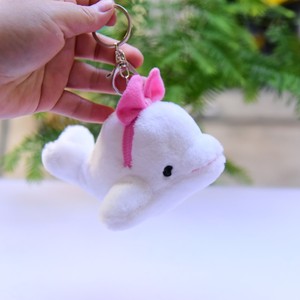 Requin bleu dauphin phoque et épaulard 12cm porte-clés pendentif doux peluche jouet pour enfants dessin animé Animal marin cadeau - Product Image 3