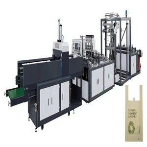 D-cut Bag Machine Non Woven T Shirt Bag Making Machine Non Woven D-cut Bag Making Machine Eco Bag Maker Making Machine