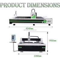 Machine de découpe laser CNC haute efficacité 1500*3000mm 3KW avec plateforme interchangeable pour tôles, faisceau de câblage et découpe laser de lumières