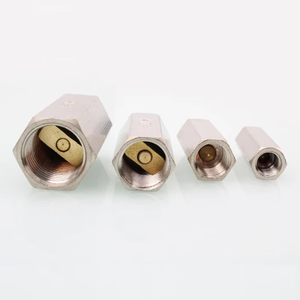 Brass Swing bóng kiểm tra van thép không gỉ mùa xuân 1/8 \ "~ 1/2 \" nữ chủ đề một chiều không khí không trở lại van cho hệ thống khí nén - Product Image 2