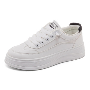 <span class=keywords><strong>Scarpe</strong></span> da Skateboard Casual da <span class=keywords><strong>Donna</strong></span> con Suola Spessa, in Pelle Bianca e Design Ventilato, per Sport e Tempo Libero - Product Image 5
