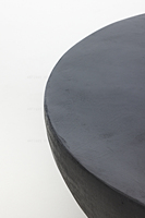 Mobilier moderne naturel pour salon table basse ronde en béton noir nordique en pierre tables basses