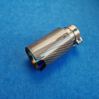 Embout d'échappement de 93 mm pour BMW M Performance en carbone forgé bleu brûlé, tuyau d'échappement de 180 mm de long, accessoires de réglage