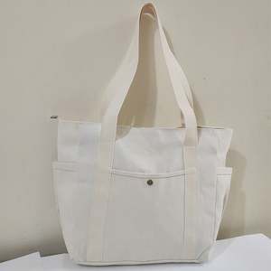 Bolsa de Tela Ecológica Reutilizable con Logotipo Personalizado, Bolsa de Lona Orgánica con Asas de Cuerda para Compras - Product Image 6