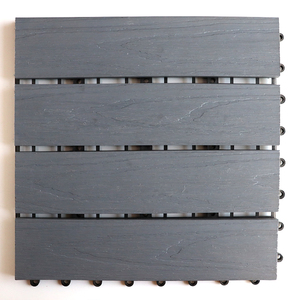 Dalles de <span class=keywords><strong>terrasse</strong></span> WPC, revêtement de sol en bois massif pour extérieur, plancher en bois 3D embossé - Product Image 3